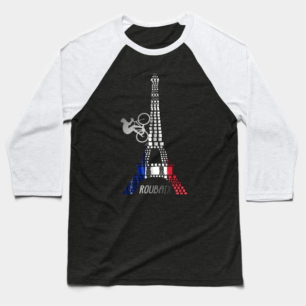 cycling paris roubaix Baseball T-Shirt by vintagejoa